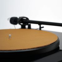 Premium Swiss Leather Turntable Mat | Sandstone | Slipmat Made in USA