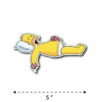 (TK-208) Simpson | Homer Sleep - Waterproof Vinyl Sticker for Laptops Tablets Cars Motocycles Bicycle Skateboard Luggage Or Any Flat Surface (5")