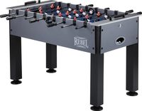 Fat Cat Rebel 4.5' Foosball Table with Easy Snap Rods for Quick Assembly, and Sharp Blue Playing Field and Abacus Scoring