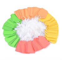 Brothersbox Marking Strung Tags, Colored Paper Tags, Assorted neon Tags with String, Price Paper Tags, 1.75 x 1.093 inches, Pack of 1000 Pieces