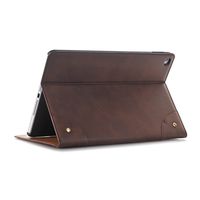 TechCode Galaxy Tab S4 Cover 10.5 Luxury Folio Stand Cover Magnetic Smart Case with Auto Sleep/Wake Feature Protective Shell for Samsung Galaxy Tab S4 10.5 SM-T830/SM-T835 2018 Tablet, Dark Brown