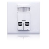 Leviton OSSMT-GFW 3 by 3, Title 24 Compliant, Ambient Light Override, Self Adjusting, Multi-Tech Wall Occupancy Sensor, White