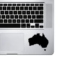 StickAny Palm Series Australia Silhouette Sticker for MacBook Pro, Chromebook, and Laptops (Black)