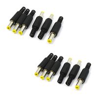 Aodesy 5.5mm x 2.5mm DC Power Connectors Male Bucket Connectors Black Pack of 10