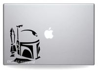 Boba Fett Star Wars for Macbook Air 11, 13, Macbook Pro 13,15,17 Decals, Stic...