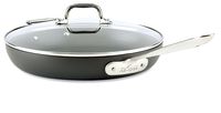 All-Clad HA1 Hard Anodized Nonstick Frying Pan with Lid, 12 Inch Pan Cookware, Medium Grey - 2100113224