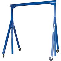 Vestil Adjustable Steel Gantry Crane - 2,000-Lb. Capacity, 15ft.L x 6in.H I-Beam, 7ft.6in. To 12ft. Usable Height