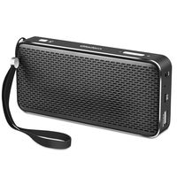 Gladorn Bluetooth Speaker Pocket Size Portable Wireless Speakers Subwoofer Loud Stereo Sound Enhanced Bass Long Playtime with Built-in Mic USB AUX Rechargeable Battery Power Bank (Black)