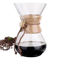 Phyismor Pour Over Coffee Maker Glass Carafe (37oz)