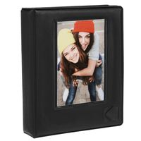 Kodak ROD2X3AB 64-Pocket Sleek Album w Window Cover for 2x3 Photo Paper (Printomatic, Shot, Mini 2), Black