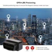 GPS Tracker OBD for Vehicle Real Time Live Tracking Device with SimCard, Free 1 Month Data Plan, Car Truck Tracking, Family or Fleet, Car Locator, Geo-Fence, Reports, Alarms 