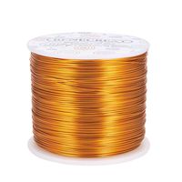 BENECREAT 20 Gauge 770FT Aluminum Wire Anodized Jewelry Craft Making Beading Floral Colored Aluminum Craft Wire - Gold