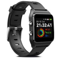 FITVII GPS Smartwatch with 17 Sports Mode Activity Tracker IP68 Waterproof Swimming Touch Screen Watches, Heart Rate Monitor Sleep Trackers with Pedometer Step Calories Counter for Women Men