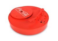Coca-Cola CCT01 Retro Turntable with Bluetooth Speaker, 3 Different Playback Modes, 33S, 45S, 78S Playback Support, Built in Powerful Lithium Battery, with Portable Carry Case, Red