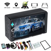 Android 8.1 GPS Navigation car Radio with Bluetooth 7 inch HD Double din car Stereo Receiver Audio Video Player FM Radio Mp3 MP5 / TF/USB/AUX/Rear View Camera