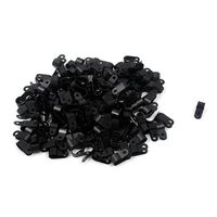 Geesatis 200 Pack Clip Nylon Cable Screw Wire Clips Cable Clamp for Wire Management Cable Conduit Cable Clamp, 1/2 Inch