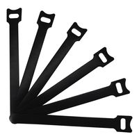 50 Pcs Fastening Reusable Cable Ties 6 Inch Microfiber Cloth Hook and Loop Straps Cord Management Ties