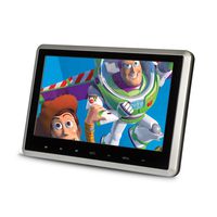 CarThree Headrest DVD Player 10.1 Inch 1080P HD Car DVD Player for Kids with HDMI IR Hradphone 32 Bit Game USB TF Card for Car SUV