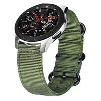 VIGOSS Compatible with Galaxy Watch 46mm Bands/Gear S3 Frontier Band Men 22mm Soft NATO Nylon Strap Woven Replacement for Samsung Galaxy Watch 46mm/Gear S3 SmartWatch Army Green