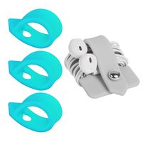 ELFRhino Reusable Cord Organizer Cable Straps Keeper Holder Cable Ties Wire Ties for Phone Charging Cord Electronics Electrical Computer PC Wire Wrap Manager Management(Set of 4)