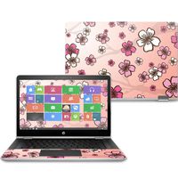 Mightyskins Skin Compatible with Hp Pavilion X360 14" (2017) - Cherry Blossom | Protective, Durable, and Unique Vinyl Decal Wrap Cover | Easy to Apply, Remove, and Change Styles | Made in The USA