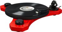 Crosley C3 2-Speed Belt-Drive Turntable with Audio-grade MDF Plinth and RCA Output, Red