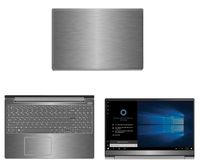 decalrus - Protective Decal for Lenovo IdeaPad 330s (15.6" Screen) Laptop Titanium Texture Brushed Aluminum Skin case Cover wrap BAlenovoIdeapad330s_15Titanium