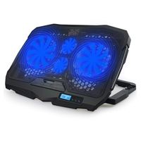 AICHESON Laptop Cooling Pad Blue LED Lights 1.68LB for 10-15.6 PC