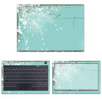 decalrus - Protective Decal Floral Skin Sticker for Lenovo Yoga Book C930 (10.8" Screen) case Cover wrap LEyogaBkC930-78