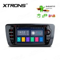 XTRONS Android 9.0 Car Stereo Radio DVD Player GPS Navigation 7 Inch Touch Display Double Din Head Unit Supports WiFi Bluetooth 5.0 Backup Camera DVR OBD TPMS Full RCA Output for SEAT Ibiza MK4/6J