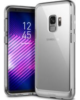 Caseology Skyfall for Galaxy S9 Case (2018) - Clear Back & Slim Fit - Silver Matte