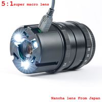 Yasuhara Nanoha 4x-5x Magnification Super Macro Lens for Mirrorless Cameras Dslr for Sony Nex-7 / -6 / -5t A5000 A6000 A7 A7r and so on E Mount Lens