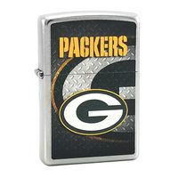 Custom Style Personalized Zippo Lighter NFL - Free Laser Engraving (Green Bay Packers)
