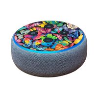 MightySkins Skin Compatible with Amazon Echo Dot (3rd Gen) - Butterfly Party | Protective, Durable, and Unique Vinyl Decal Wrap Cover | Easy to Apply, Remove, and Change Styles | Made in The USA