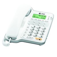 AT&T CL2909 Corded Phone with Speakerphone and Caller ID/Call Waiting, White (Renewed)