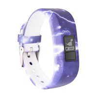 BeneStellar 12 Colors Garmin Vivofit JR/Vivofit JR. 2 Bands with Secure Watch Clasp Silicone Replacement Bands for Garmin Vivofit JR （for Kids） (1-Pack Universe Purple)