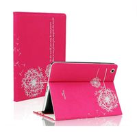 SAVEICON (TM Dandelion Folio PU Leather Stand Case Cover Skin for iPad Mini/iPad Mini 2 / iPad Mini 3 with Stand and Sleep/Wake Function (Pink)