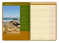 House of Doolittle Landscapes Weekly-Monthly Unruled Planner, 2013, 8-1/2" x 11", Brown