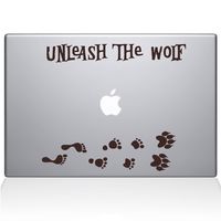 The Decal Guru Unleash The Werewolf MacBook Decal Vinyl Sticker - 13" MacBook Air - Brown (1243-MAC-13A-BRO)
