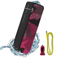 Ultimate Ears MEGABOOM Twilight Magenta Limited Edition Waterproof Wireless Bluetooth Speaker with USB & Car Charger (Renewed)