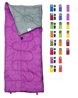 REVALCAMP Lightweight Violet/Purple Sleeping Bag Indoor & Outdoor use. Great for Kids, Youth & Adults. Ultralight and Compact Bags are Perfect for Hiking, Backpacking, Camping & Travel.