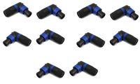 Mr. Dj SPAM-10 Speakon Compatible Right Angle Speaker Cable Connector (10 Pack)