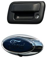 Brandmotion 1008-6509 Ford Oval Emblem OEM Camera with Chassis Harness for Ford Trucks & Flex