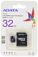 ADATA 32GB microSDHC/SDXC UHS-I U1 Class 10 Memory Card with Adapter (AUSDH32GUICL10-RA1)