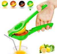 Yimobra Manual Lemon Lime Squeezer, Metal Hand Citrus Juicer Press for Lemons, No Pulp or Seeds, Dishwasher Safe, Premium Quality Juicing Kitchen Tool, Green