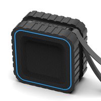Portable Bluetooth Speakers Waterproof with Deep Bass by Sound Crush, 10H Playtime, Built in Mic/Handsfree Call, Rechargeable Wireless Shower Speaker w/Suction Cup, Pairs with All Bluetooth Devices