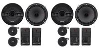 2-Pairs Kicker 44KSS6504 6.5" 250 Watt Car Audio Component Speakers Pair KSS650