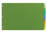 Avery Big Tab Insertable Plastic Dividers, 11 x 17 inches, 8 Tab, Multi-Color, Laser/Inkjet (11179)