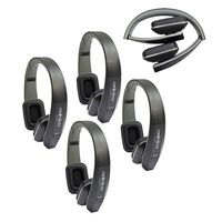 Key Audio 4 Two Channel Folding Adjustable Universal Rear Entertainment System Infrared Headphone Car TV Video Audio and Listening with Superior Sound Quality