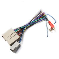 RED WOLF Car Stereo Radio Wire Harness Head Unit Video Replacement with RCA Adapter Amp Power Input Connectors for Select Ford F150/F250 Lincoln Mercury 03-2013